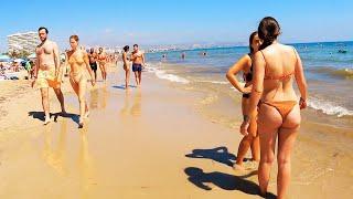 ️️SAN JUAN BEACH  COSTA BLANCA SPAIN  4K 60FPS VIEW   BEACH WALK 