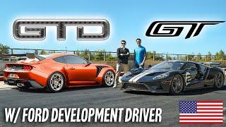 MUSTANG GTD VS FORD GT ENGINEERING BREAKDOWN WITH DEVELOPMENT DRIVER...