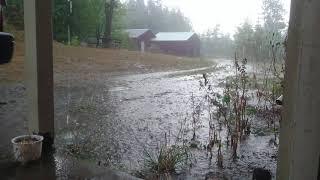 Ösregn utanför dörren