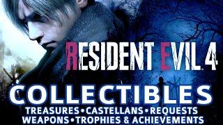 Resident Evil 4 Remake All Collectible Locations Treasures Castellans Merchant Requests Weapons