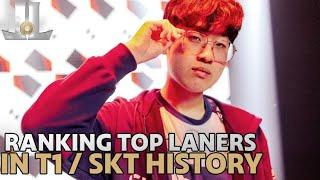 Ranking Every Top Laner in #SKT and #T1 History