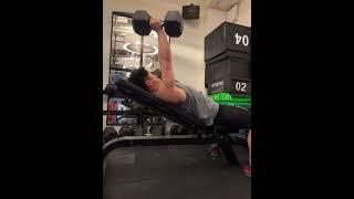 Incline seesaw DB bench press