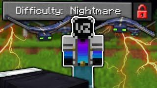 I Beat NIGHTMARE Difficulty in Minecraft NEW Hardest Difficulty