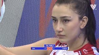 Hande Baladın  VNL2018  The Finals  USA  TÜRKİYE