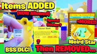 Items Onett Added By MISTAKE Then REMOVED... +Something Big For Bee Swarm Simulator