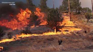 More than 60 wildfires burning on the West Coast