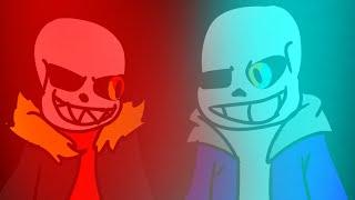 Undertale hard mode vs underfell extreme mode animation