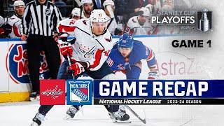 Gm 1 Capitals @ Rangers 421  NHL Highlights  2024 Stanley Cup Playoffs