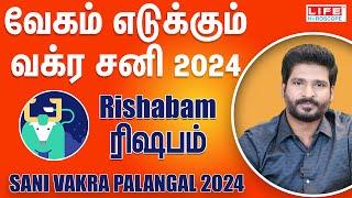 Sani Vakra Palangal 2024  Rishabam Rasi  சனி வக்ர  June 29th to Nov 15thLife Horoscope #rishabam