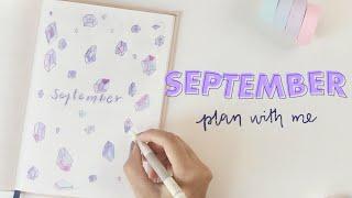 plan with me  september 2018 bullet journal set up