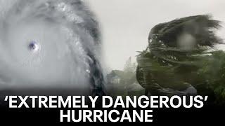 Extremely dangerous Hurricane Beryl impacting Jamaica