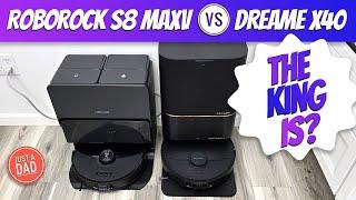 Roborock S8 MaxV Ultra vs Dreame X40 Self-Empty Vac& Mop Robot QUICK COMPARISON  BEST of the BEST