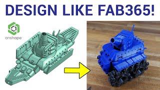 How to design print in place foldable models like FAB365 - 3D design for 3D printing