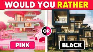 Would You Rather...? BLACK vs PINK  Monkey Quiz