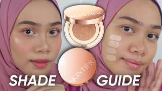 SKINTIFIC Cushion Foundation  SHADE GUIDE