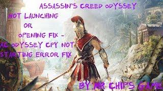 Assassins Creed Odyssey Not Launching or Opening FIX   AC Odyssey CPY not Starting Error Fix