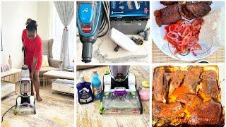 Elevating my 2024 cleaning routine  new cleaning accessories  carpet cleaning  oven pork recipe