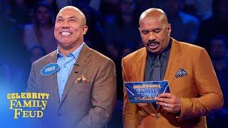 Hines Ward wins it right at the buzzer  Celebrity Family Feud