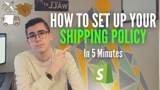 How To Setup Your Shopify Shipping Policy In Only 5 Minutes  Dropshipping 2022