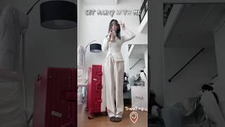 Get ready with me to go to airport ️ #huongwitch #shortvideo #grwm #seoul