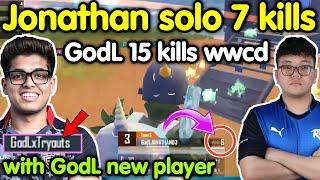 Jonathan solo 7 kills  Godlike 15 kills wwcd with new GodL player 