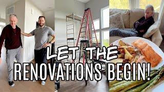 VLOG my parents are here LET THE RENOVATIONS BEGIN