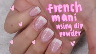 HOW TO step-by-step DIP powder french manicure