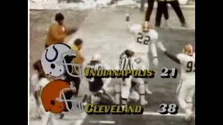 1987 Indianapolis Colts at Cleveland Browns Divisional Football Playoff Highlights