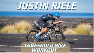 Threshold Bike Workout - Pro Triathlete Justin Riele