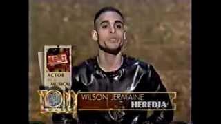 Wilson Jermaine Heredia wins 1996 Tony Award for Best Featured Actor in a Musical