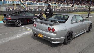 570HP Nissan Skyline R33 GTS-T G30 770 Turbo - Launch Control Drag Racing Accelerations