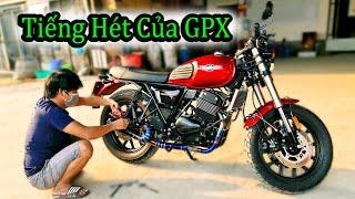 Rated exhaust pipe GPX Legend 250 Twin powerful sound 