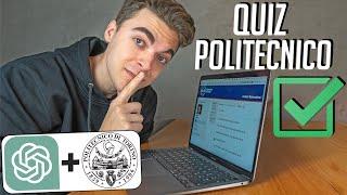 come fare 0 errori ai quiz Politecnico  Pre-test e Itinere