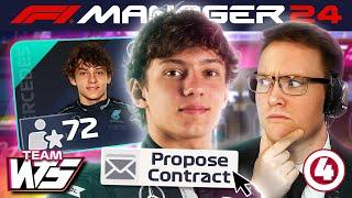 SIGNING KIMI ANTONELLI?  F1 Manager 2024 CREATE-A-TEAM EP 4