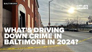 Whats driving down crime in Baltimore in 2024?