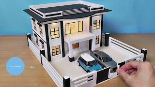 Making A Modern Residential Building Model  Miniature House #22