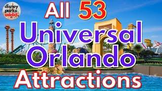 Universal Studios Orlando ATTRACTION GUIDE - Universal Studios Florida + Islands of Adventure