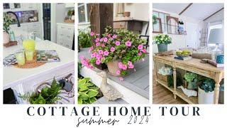 SUMMER HOME TOUR 2024  COASTAL COTTAGE FARMHOUSE  CHARLOTTE GROVE FARMHOUSE