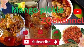 Mango pickle easy recipe to make Aam ka aychar homemade acharZQchannel