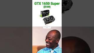 Ranking All GTX 16 series GPUs #pc #gaming #memes #gpu #funny #shorts