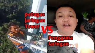 viral Manado Saling Maki Pekerja jaringan tower VS pengguna jaringan