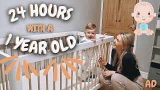 FULL 24 HOURS WITH A 1 YEAR OLD AD  Day With a 1 Year Old UK Real 1 Year Old Routine HomeWithShan