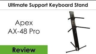 Ultimate Support Apex AX-48 Pro Keyboard Stand Review Tutorial