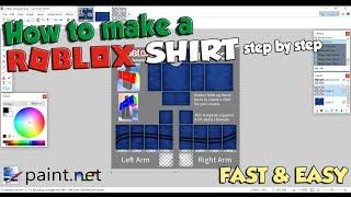 How to make a SHIRT on ROBLOX Fast & Easy tutorial