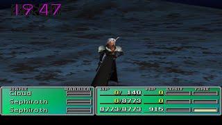 Final Fantasy VII - Sephiroth vs Emerald Weapon Damage Overflow Glitch