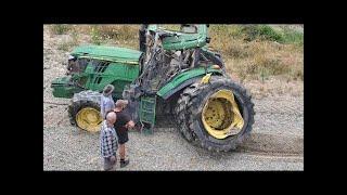 Tractor Fail Compilation 2023  NEW Compilation -  Tractor Crash and Idiot Driving.