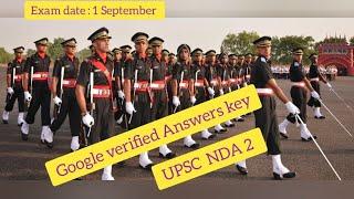 Final Answer key for  UPSC NDA 2 2024   GAT detailed Analysis with Google &AI verified  Answer key