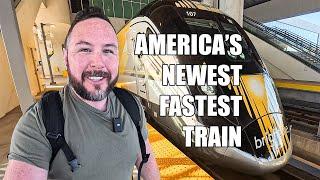 I ride the newest train in America - BrightLine from Orlando to Miami