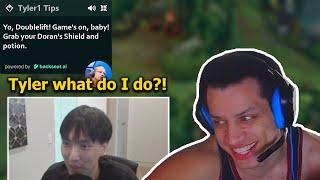 Tyler1 Reacts to Doublelift Using His AI Coach