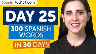 Day 25 250300  Learn 300 Spanish Words in 30 Days Challenge